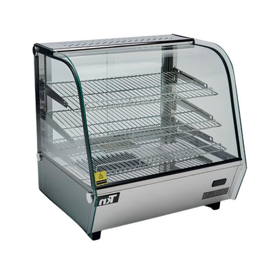 VITRINA SINERGIAS TEKNIKITCHEN TKN120H | Vitrina Expositora Caliente Sobre Mostrador | Frente 68.6 cm | Control Digital de Temperatura: 30 °C ~ 65 °C | Negocio de Alimentos Freestanding Restaurante Cafeteria Pizzeria Banquetes Exhibidora Conservar Caliente