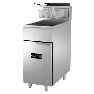 La Freidora ASBER AEF-4050 es una solución de alta calidad y eficiencia energética para tu negocio, gracias a sus dos canastillas, tiene la la capacidad de freir distintos tipos de comida a la vez de manera rápida. Prepara pollo frito, papas fritas y a la francesa, alitas, espiropapas, salchipulpos y más. KitchenMax.Store. Envíos seguros a todo México. Cotiza hoy mismo.