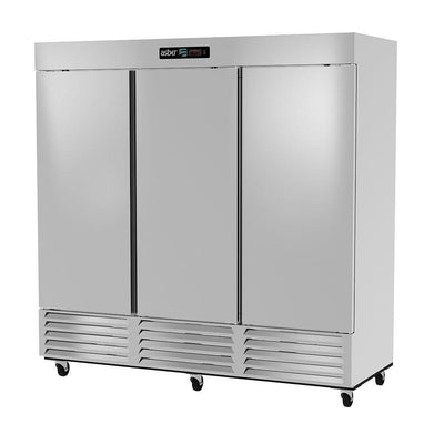 Asber ARR-72-H HC Refrigerador vertical 3 Puertas Solidas 9 Parrillas Acero Inoxidable - Refrigeradores - Asber - KitchenMax Store