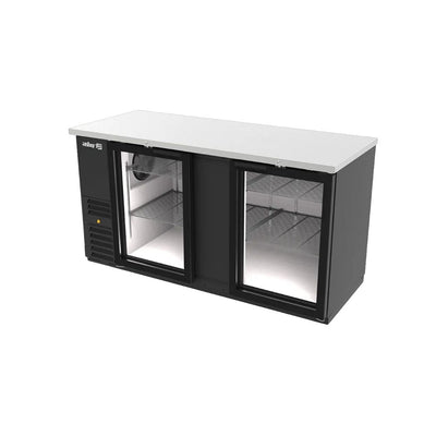 Asber ABBC-68G HC / SG-HC Refrigerador Contra Barra Frente 177 Cm 2 Puertas Cristal - Contrabarras - Asber - KitchenMax Store