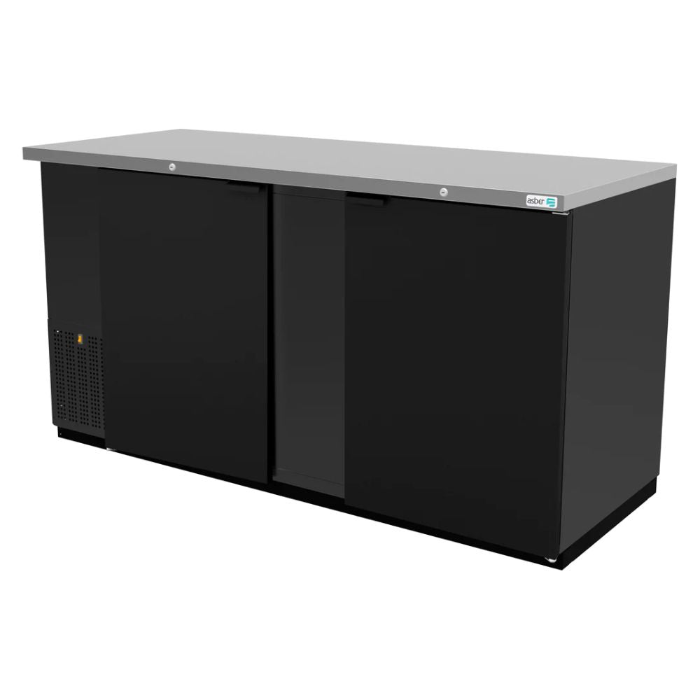 Asber ABBC-68 HC / S-HC Refrigerador Contra Barra Frente 176.6 cm 2 Puertas Solidas - Contrabarras - Asber - KitchenMax Store
