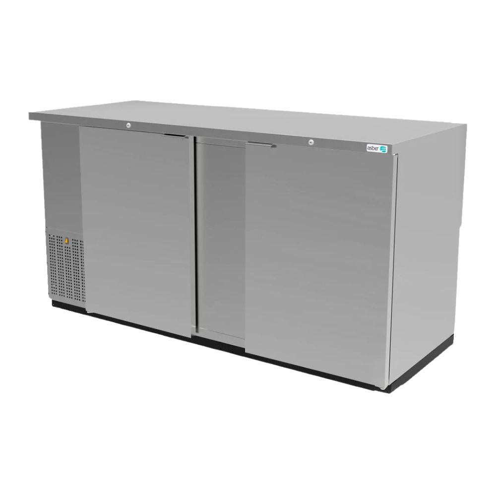 Asber ABBC-68 HC / S-HC Refrigerador Contra Barra Frente 176.6 cm 2 Puertas Solidas - Contrabarras - Asber - KitchenMax Store
