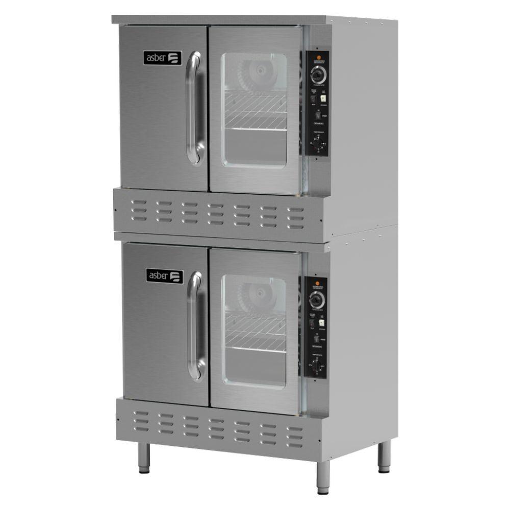 Cocina los alimentos de manera más rápida y uniforme y mejora la calidad de tu negocio con Asber AECO-2 Horno Convección Acero Inoxidable. Ideal para restaurantes, cocina, comedor industrial, pan, panadería, pastelería, banquetes, negocio, puesto de comida, etc. Envíos seguros a todo México. Cotiza hoy mismo.