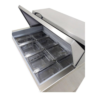 Asber APTS-27-8 HC Mesa Refrigerada 1 Puerta Solida 1 Parrilla Acero Inoxidable para Ensaladas. Ideal para ensaladas, restaurante, cocina, cocina industrial, comedor, comedor industrial, banquetes, refrigerar, conservar, etc. KitchenMax.Store. Envíos seguros a todo México. Cotiza hoy mismo.