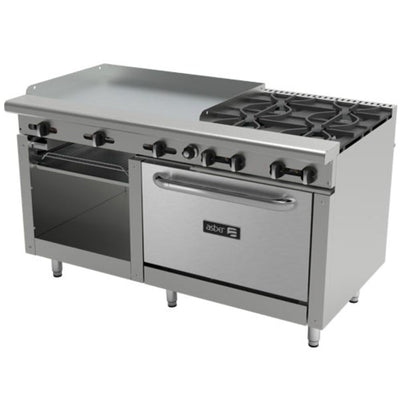 Asber Aemr-G36-B4-60-H Estufa Maestra Parrilla Plancha Horno Gratinador para Cocina Industrial Preparacion de Alimentos. KitchenMax.Store. Envíos seguros a todo México. Cotiza hoy mismo.