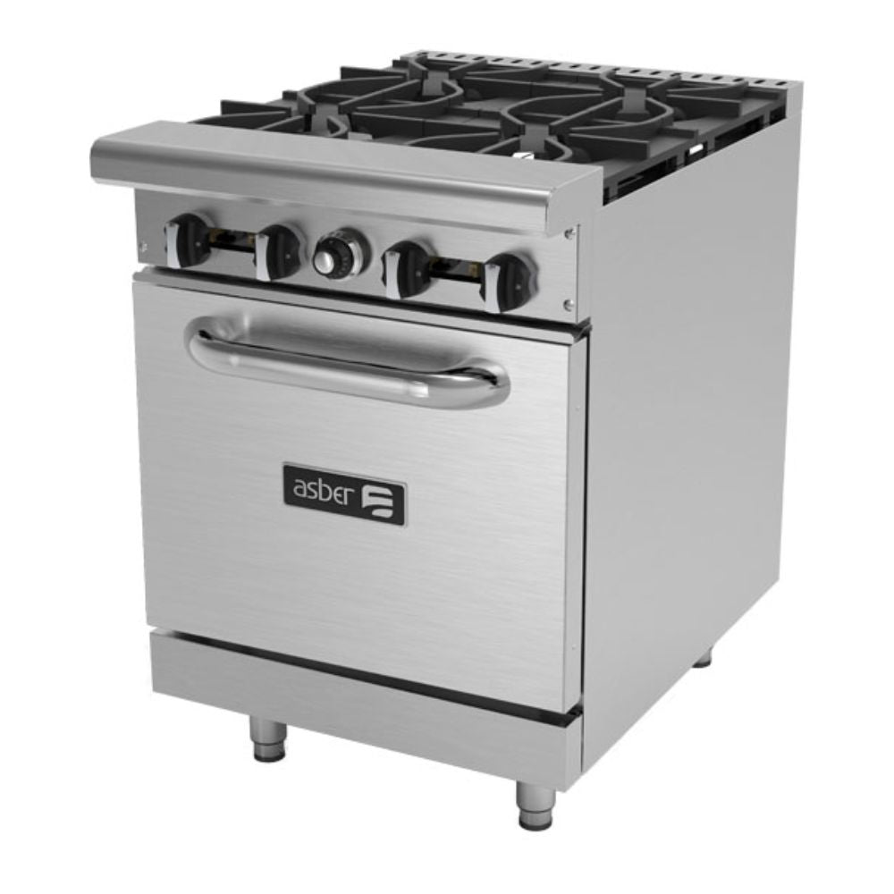 Asber Aer-4-24 Estufa Gas 4 Quemadores Abiertos Horno para Restaurante Comedor Industrial Cocinas Fondas Restaurantes Cenadurias Comedores Industriales Preparación de Alimentos Coccion. KitchenMax.Store. Envíos seguros a todo México. Cotiza hoy mismo.