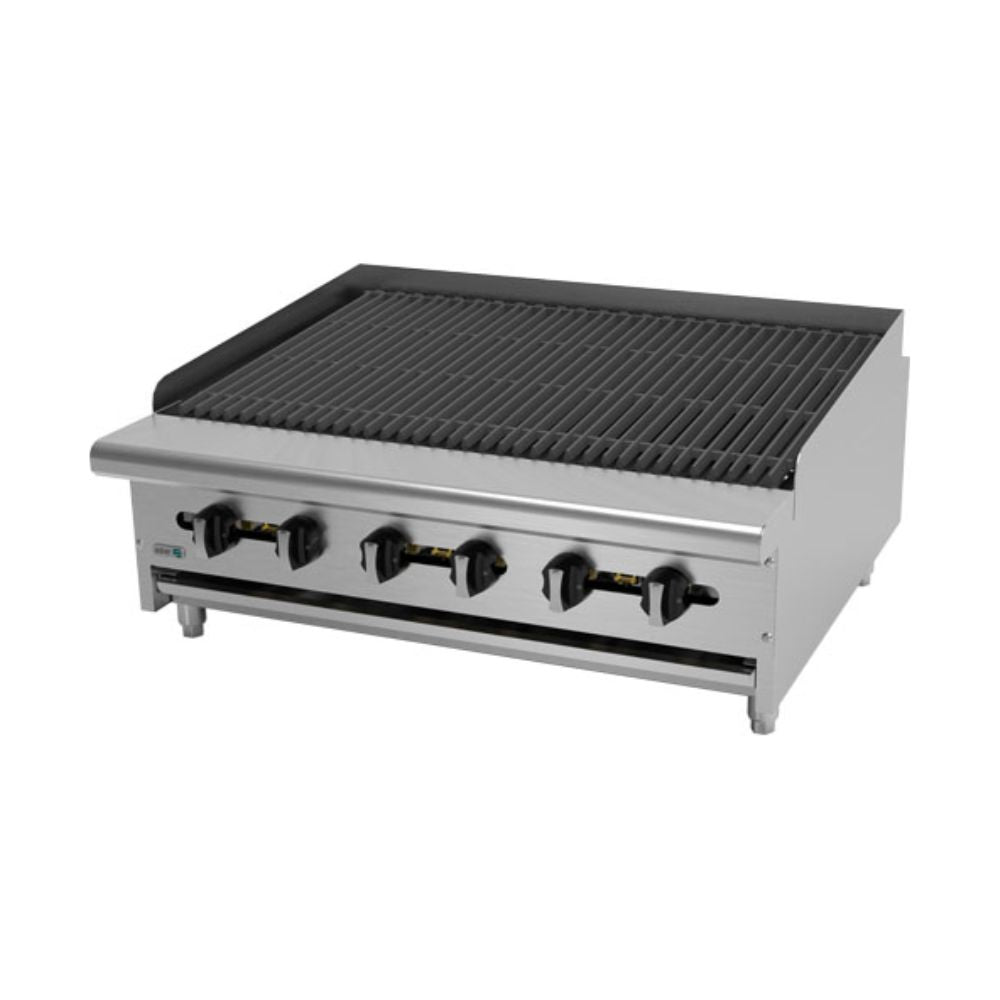 Asber Aerb-36 Asador Gas Radiante te da la mayor eficiencia para tu negocio, ideal para restaurante, cocina industrial, banquetes, alta cocina, negocio, etc. Con configuración adecuada para satisfacer cualquier necesidad. KitchenMax.Store. Envíos seguros a todo México. Cotiza hoy mismo.