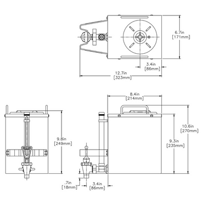 SERVIDOR DE CAFÉ BUNN 1.5GPR-FF, TOP HNDL 20950.0004 | Contenedor Servidor de Café Percoladora 1.5 Galones / 5.7 Litros | Manijas Superiores | Acero Inoxidable | Tienda Conveniencia Oficina Industrial