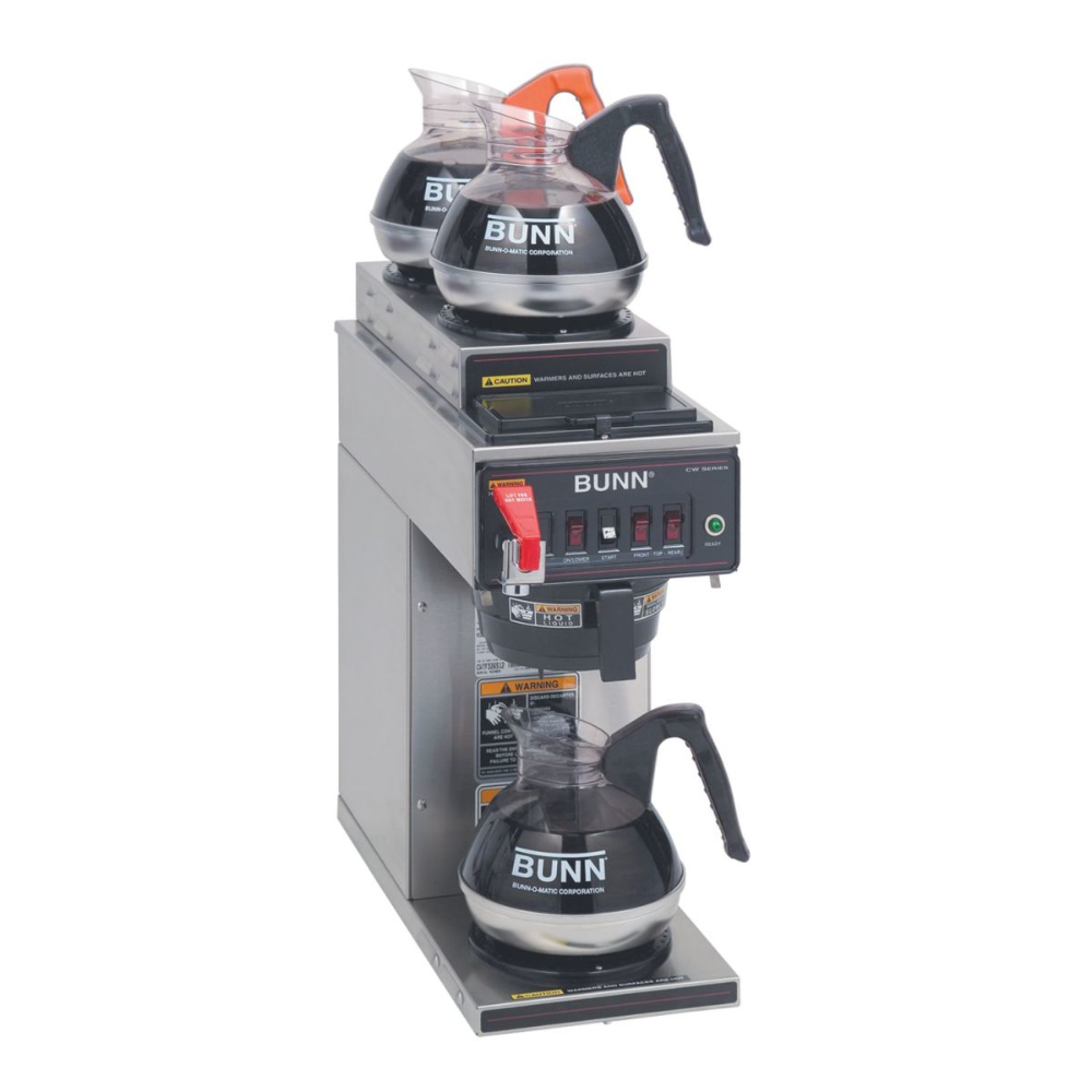 Bunn CWTF15, 1L/2U PF Cafetera Percoladora Jarras Cafe Americano Tienda Autoservicio Restaurante Buffet Hotel Barra Desayuno Cafeteria Sala Maestros Oficina Envíos seguros a todo México. Cotiza hoy mismo. KitchenMax.Store