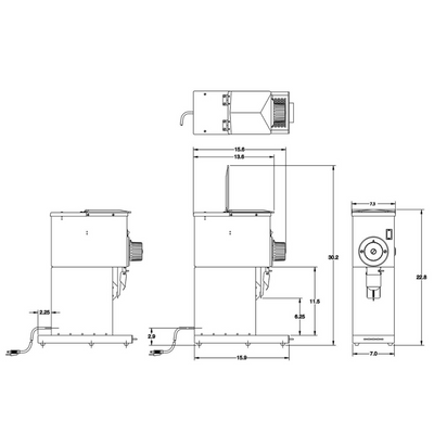 Bunn G1 HD, BLK Molino Cafe Fresco 1 lb 1 Tolva para Cafeteria Hotel Restaurante Buffet Servicio Banquetes Cafe Fresco Americano Capucchino Moka Latte