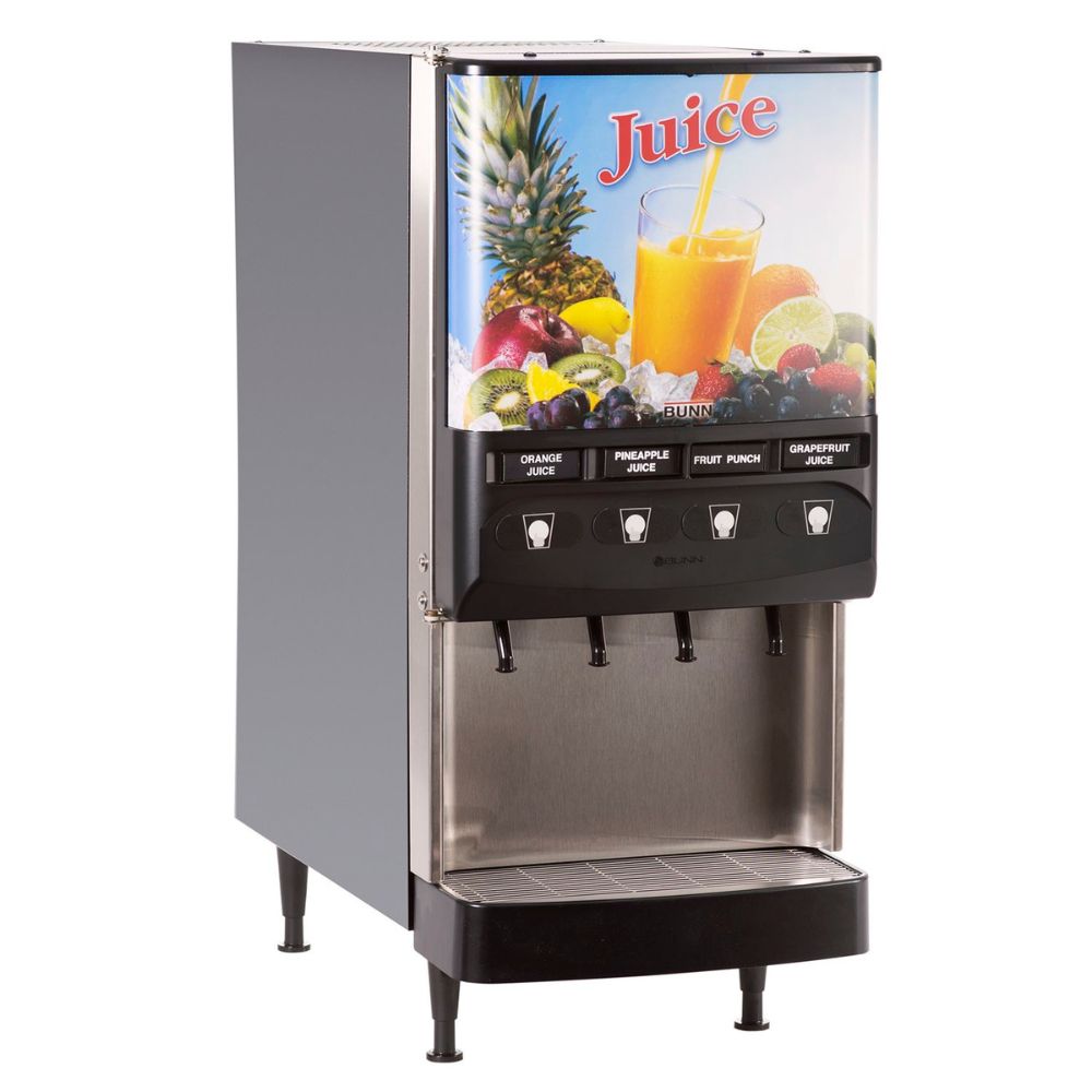 Bunn JDF-4S, 120V PUSHBUTTON Dispensador Bebidas Frias para Cafeteria Restaurante Tienda de Convivencia Cafeterías Restaurantes Establecimiento Cocina Comedor Negocio Bebidas Bar Tiendas de Convivencia. KitchenMax.Store. Envíos seguros a todo México. Cotiza hoy mismo.