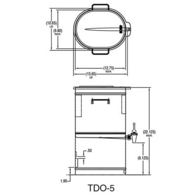 Bunn TDO-5, RESERVOIR Dispensador Te Cafe Helado Restaurante Buffet Comida China Japonesa Coreana Asiatica Bebidas Frescas Hotel Te Verde Jazmin Envíos seguros a todo México. Cotiza hoy mismo. KitchenMax.Store