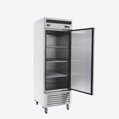 CRT CVC211P Congelador Vertical Puerta Solida Acero Inoxidable - Congeladores Verticales - CRT - KitchenMax Store