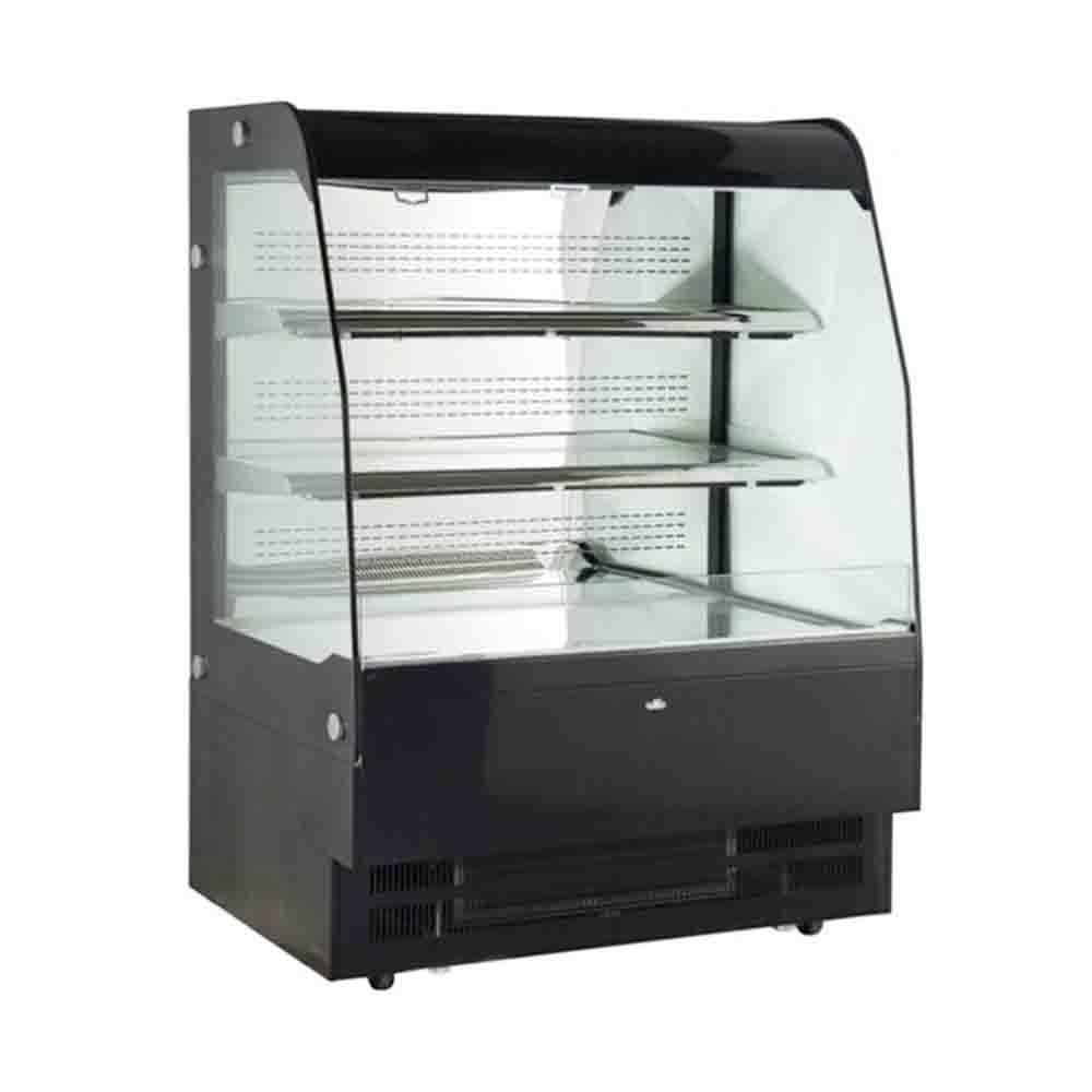 CRT FGOR1000LM Vitrina Refrigerada Abierta Cristales Templados Temperatura 4 a 12°C Iluminacion Led Acero Inoxidable - Vitrinas Refrigeradas - CRT - KitchenMax Store