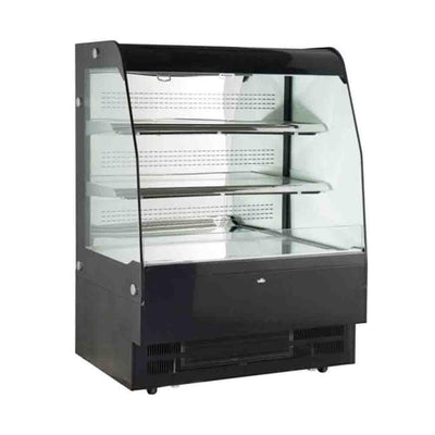 CRT FGOR1000LM Vitrina Refrigerada Abierta Cristales Templados Temperatura 4 a 12°C Iluminacion Led Acero Inoxidable - Vitrinas Refrigeradas - CRT - KitchenMax Store
