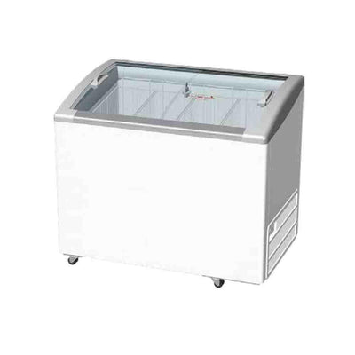 CRT HFSL293I Congelador Exhibidor Horizontal 2 Puertas Cristal Plano Corredizas 10.34 Pies - 293 Litros Cuerpo Esmaltado Blanco - Congeladores - CRT - KitchenMax Store