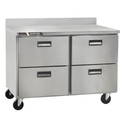 Centerline CLUC-48R-DW-WT Refrigerador Bajo Barra Mesa de Trabajo 4 Cajones - - Centerline - KitchenMax Store