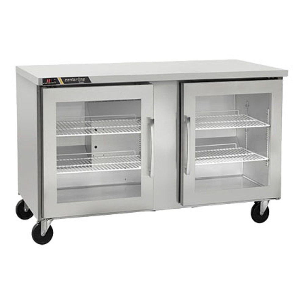 Centerline CLUC-48R-GD-LL 48” Refrigerador Bajo Barra Puertas Cristal Abertura Izquierda 122.6 cm - - Centerline - KitchenMax Store