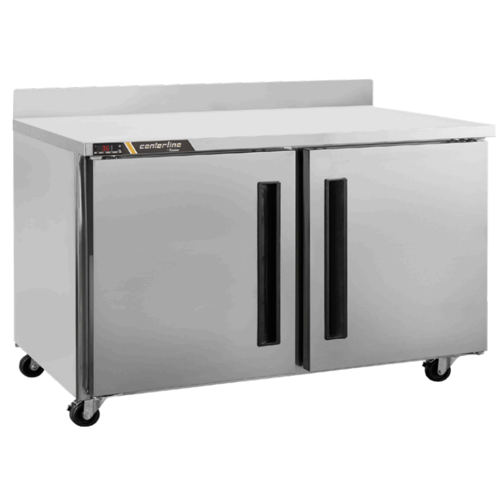 Centerline CLUC-48R-SD-WTLL Refrigerador Baja Barra Puertas Solidas Mesa de Trabajo Abertura Izquierda - - Centerline - KitchenMax Store