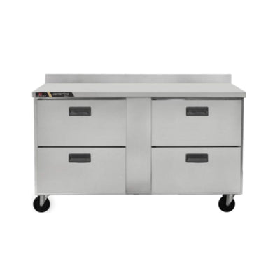 Centerline CLUC-60F-DW-WT 60” Congelador Bajo Barra Mesa Trabajo 4 Cajones - - Centerline - KitchenMax Store