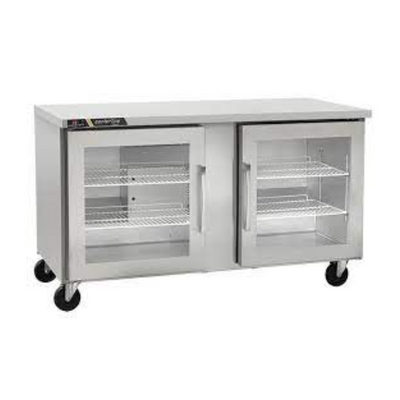 Centerline CLUC-60R-GD-LL 60" Refrigerador Bajo Barra Puertas Cristal Abertura Izquierda 153 cm - - Centerline - KitchenMax Store