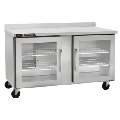 Centerline CLUC-60R-GD-WTLR Refrigerador Bajo Barra Puertas Cristal Mesa de Trabajo Abertura Izquierda Derecha - - Centerline - KitchenMax Store