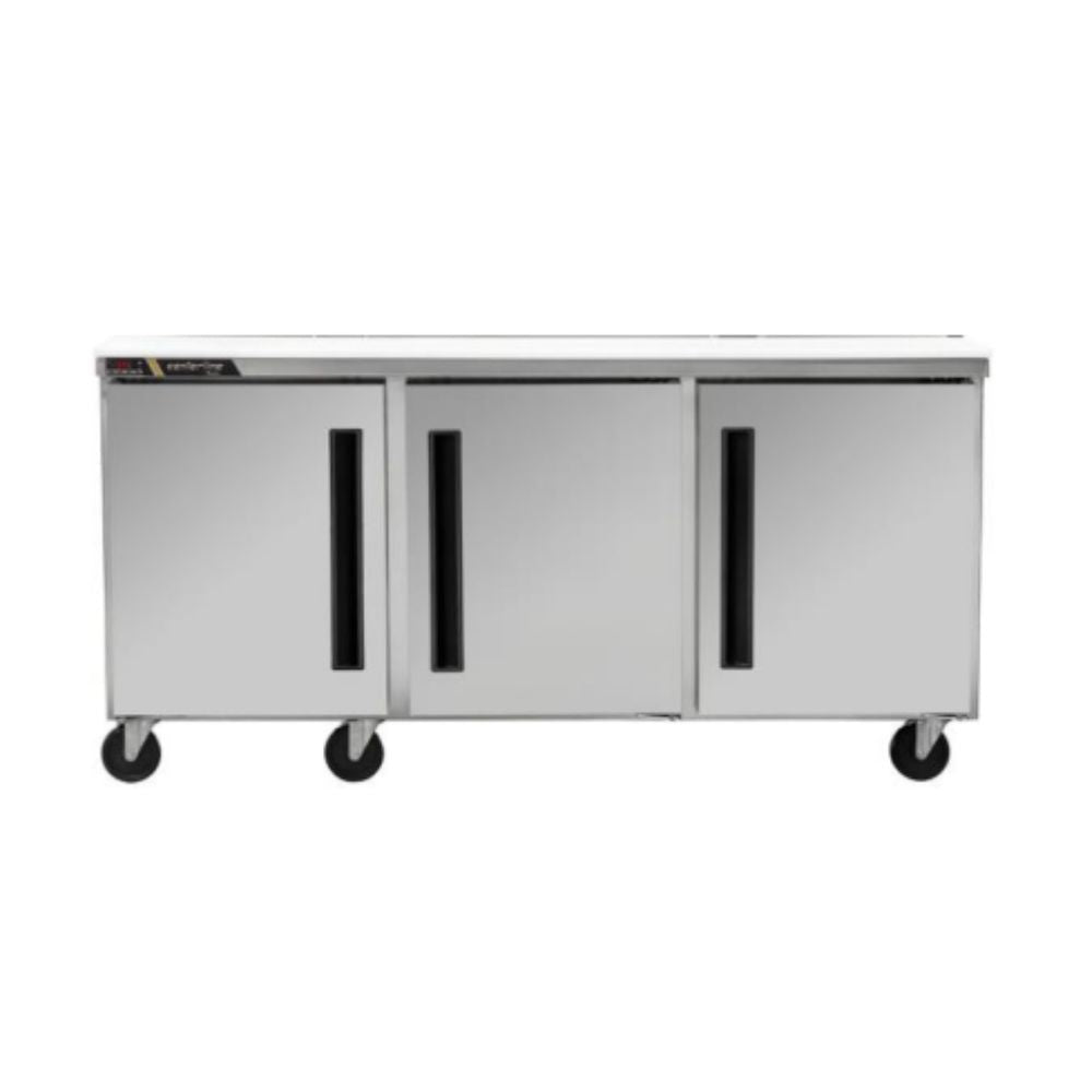 Centerline CLUC-72F-SD-RRR 72” Congelador Bajo Barra 3 Puertas Solidas Abertura Derecha Derecha 183.3 cm - - Centerline - KitchenMax Store