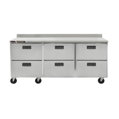 Centerline CLUC-72R-DW-WT 72” Refrigerador Bajo Barra Mesa Trabajo 6 Cajones 183.2 cm - - Centerline - KitchenMax Store