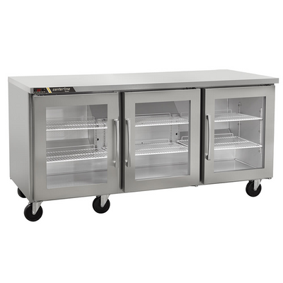 Centerline CLUC-72R-GD-RRR 72" Refrigerador Bajo Barra Puertas Cristal Abertura Izquierda Derecha Izquierda 183.3 cm frente - - Centerline - KitchenMax Store