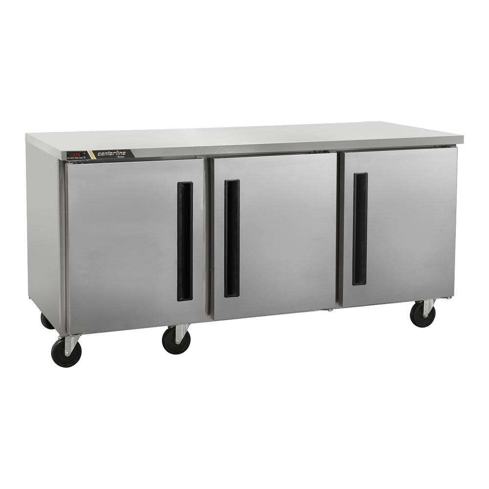 Centerline CLUC-72R-SD-RRR 72" Refrigerador Bajo Barra 3 Puertas Solidas Abertura Derecha - - Centerline - KitchenMax Store