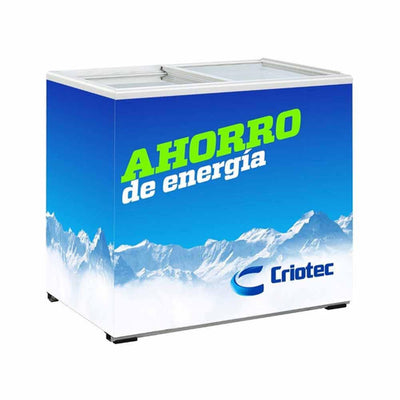 Criotec CCH-08 Congelador Horizontal 2 Puertas Cristal Plano 193.92 Litros - Congeladores - CRIOTEC - KitchenMax Store