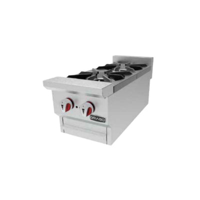 Drago CG-20 Parrilla 2 Quemadores Frente 31 cm Gas Acero Inoxidable - - Drago - KitchenMax Store
