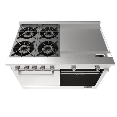 Drago CG-41 PD Estufa 4 Quemadores Horno Plancha Gratinador - - Drago - KitchenMax Store