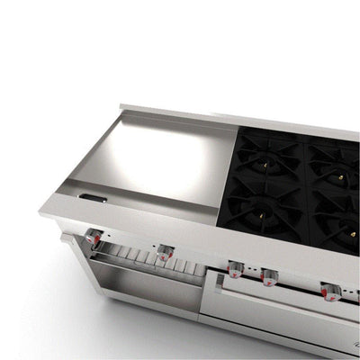 Drago CG-61PD Estufa 6 Quemadores Horno Plancha Gratinador - - Drago - KitchenMax Store