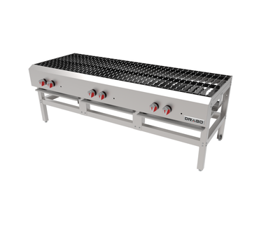 Drago EG-33 Estufon 3 Secciones Acero Inoxidable - - Drago - KitchenMax Store