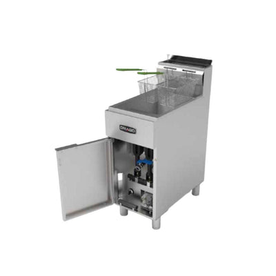 Drago FG-21RS Freidor 2 Canastillas Acero Inoxidable - - Drago - KitchenMax Store