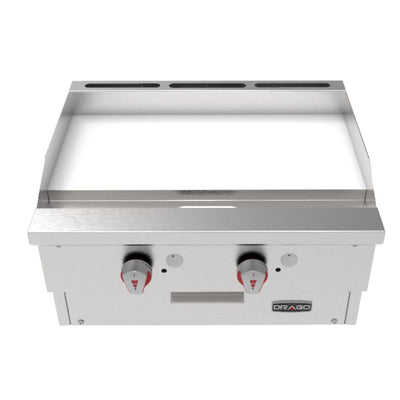 Drago PG-2 SLIM Plancha Frente 61 cm Gas 2 Controles Acero Inoxidable - - Drago - KitchenMax Store