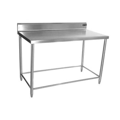 Ferro 15421102 Mesa Con Respaldo Sin Entrepaño Acero Inoxidable - Mesas de Trabajo - Ferro - KitchenMax Store