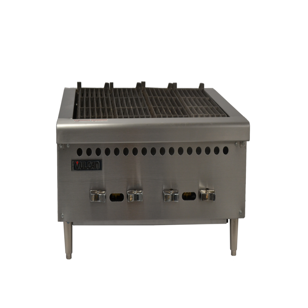 Hobart Vulcan VCRB25 Asador Frente -25 Pulgadas- Gas 4 Controles Acero Inoxidable Gris - Asador - Vulcan - KitchenMax Store