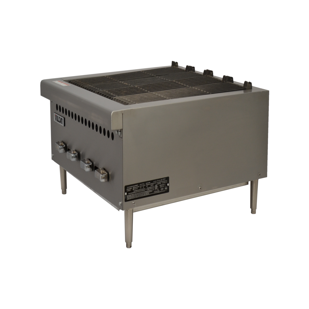 Hobart Vulcan VCRB25 Asador Frente -25 Pulgadas- Gas 4 Controles Acero Inoxidable Gris - Asador - Vulcan - KitchenMax Store