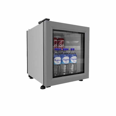 Imbera Bvc01-E1 Vrs0.9 1016414 Refrigerador Minibar Vertical con 1 Puerta Cristal, 2 Parrillas y 1.62 Pies - 45.9 Litros de capacidad. Con iluminación LED, Cuerpo esmaltado Negro - Refrigeradores Verticales - Imbera - KitchenMax Store