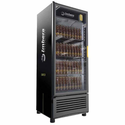 Imbera Ccv320 1024263 Refrigerador Cervecero Vertical con 1 Puerta de Cristal , 4 Parrillas y 17 Pies - 353 Litros de capacidad. Con iluminación LED, Cuerpo esmaltado Negro - Refrigeradores Verticales - Imbera - KitchenMax Store