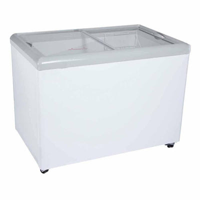 Imbera HF14 ST 1021821 Congelador Horizontal 2 Puertas Cristal Plano Corredizas 14 Pies - 396.43 - Litros Cuerpo Esmaltado Blanco - Congeladores Horizontales - Imbera - KitchenMax Store