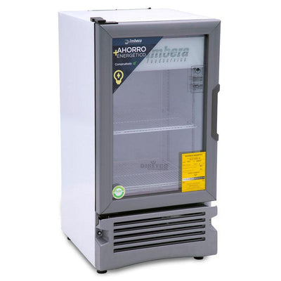 Imbera VL40 1024353 Refrigerador Vertical 1 Puerta Cristal 3 Parrillas Pies 3.03 - 86 Litros Iluminación LED Cuerpo Esmaltado Blanco - - Imbera - KitchenMax Store
