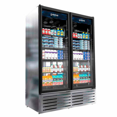 Imbera Vrd43 Led 1024215 Refrigerador Intermedio Vertical con 2 Puertas de Cristal, 10 Parrillas 1217.9 Litros de capacidad. Con iluminación LED - Refrigeradores Verticales - Imbera - KitchenMax Store