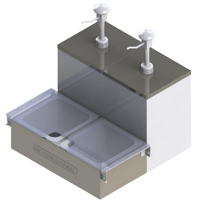 International SC2 Surtidor Dispensador Capsup Mostaza Hot Dogs Hamburguesas Pizzeria Comida Rapida Papas Fritas Fonda Alitas Bar Restaurante Hotel Cafeteria Envíos seguros a todo México. Cotiza hoy mismo.