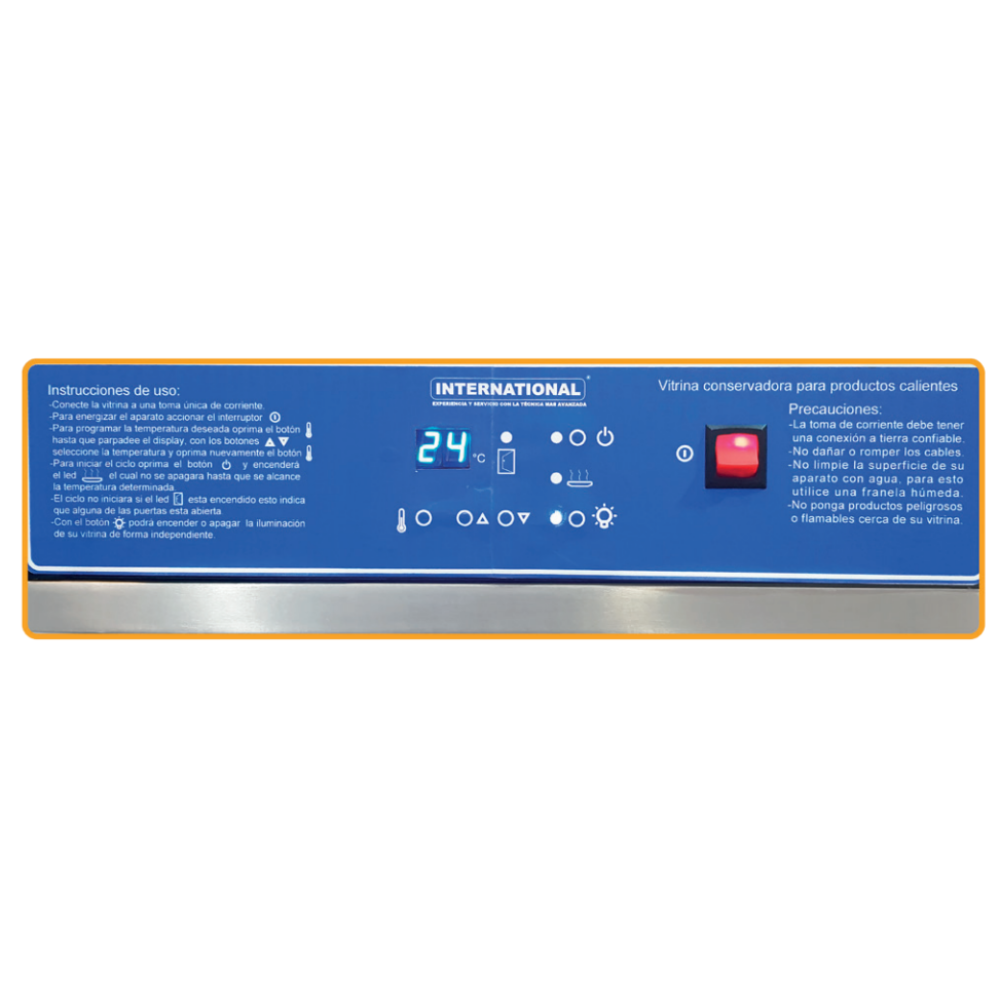 International VC-1 CM Vitrina Caliente Conservadora Pizzas Giratoria 2 x 100 W - Vitrinas / Exhibidores - International - KitchenMax Store