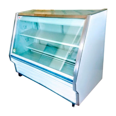 Masser RHNL 1000 Vitrina Refrigerada Cristal Plano Cubierta Acero Inoxidable - Vitrinas Refrigeradas - Masser - KitchenMax Store
