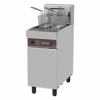 Metalcubas Fao2C Freidora Eléctrica Piso 1 Tina 2 Canastillas 25 Lts. Acero Inoxidable 220 V - Freidoras - Metalcubas - KitchenMax Store