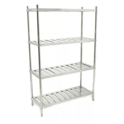 Migsa Bn-R01 Anaquel 4 Entrepaños Acero Inoxidable Gris Restaurantes Cocina Panaderias Banquetes Comedores Alimentos Industriales Conservar Guardar Empilar Organizar. Ideal para su uso en restaurantes, cocina industriales, comedores, banquetes, industriales, guardar, empilar, almacenar, organizar, conservar, etc. KitchenMax.Store. Envíos seguros a todo México. Cotiza hoy mismo.